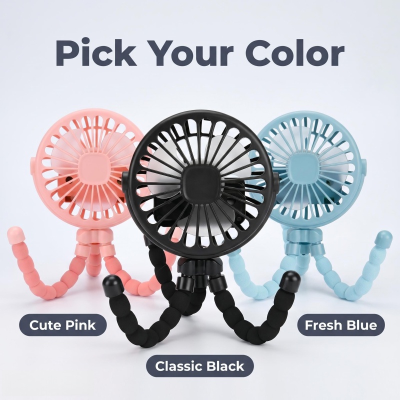 Led Desk Light Usb - Octopus Shaped Stroller Fan, USB Rechargeable