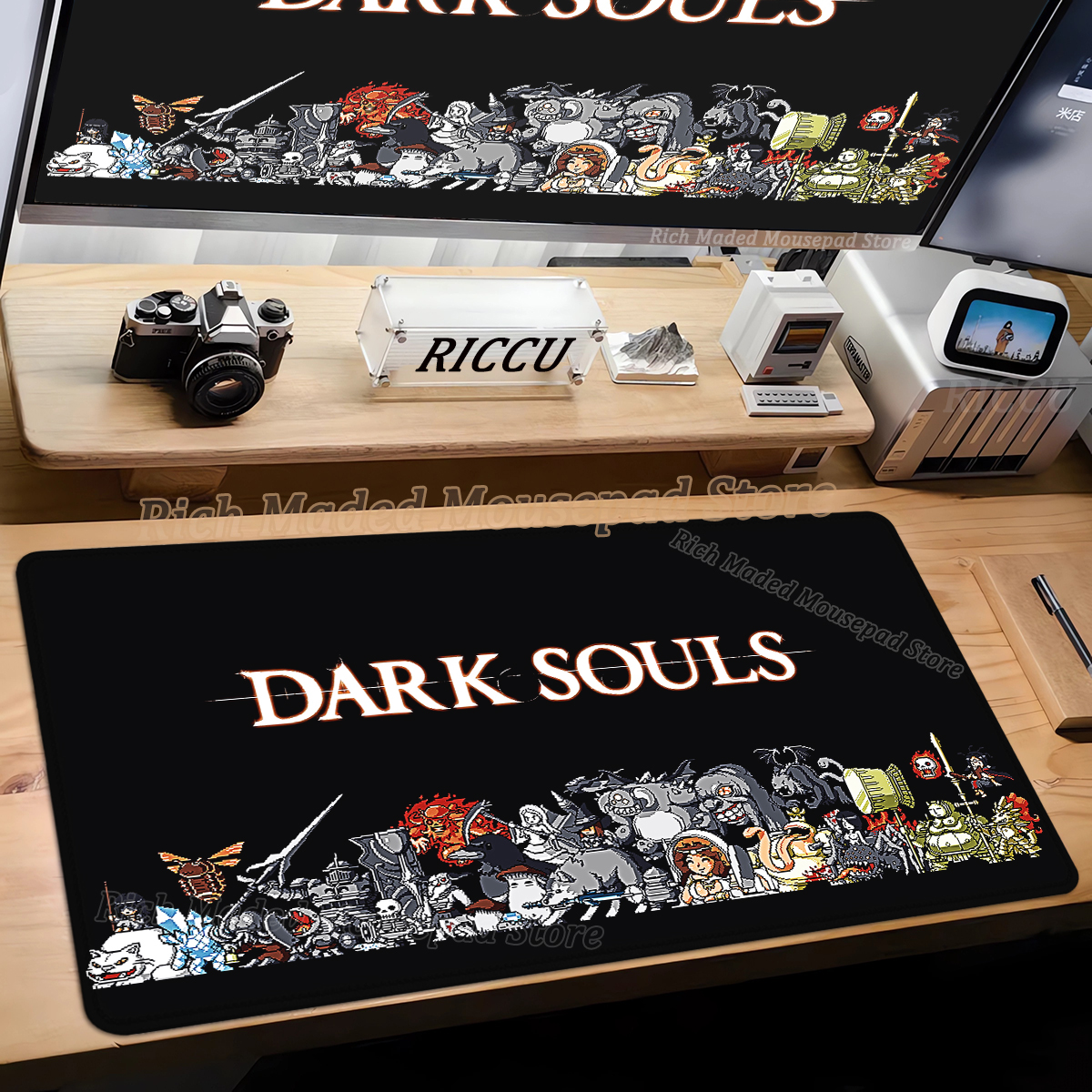 Desk Setup Dark - Gamer Large Mouse Pad Dark Souls