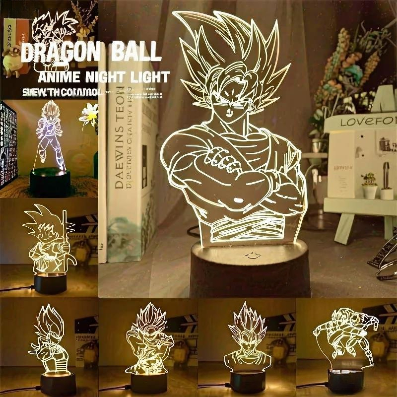 Desk Setup Lighting - Dragon Ball Z Super Saiyan Vegeta