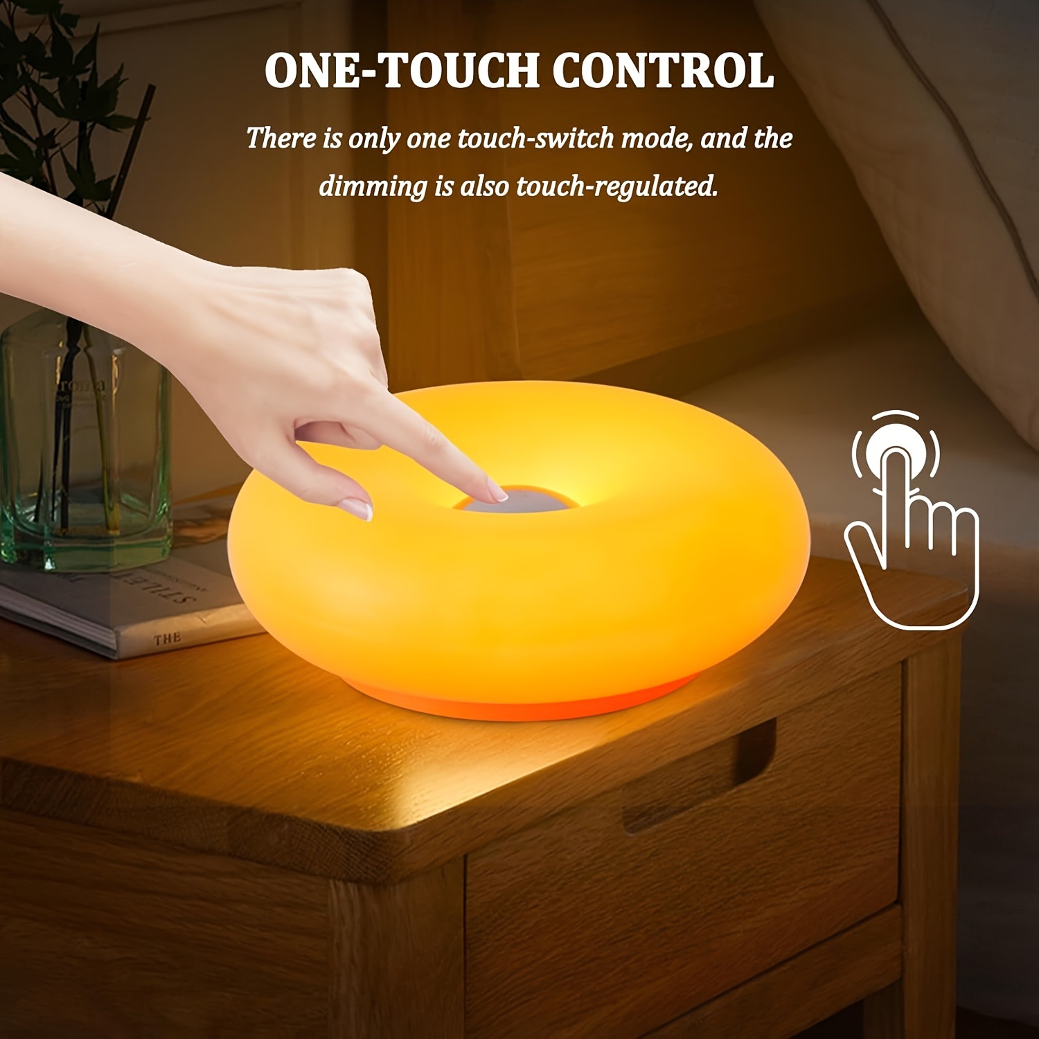 Desk Setup Lighting - US Patented Retro-Modern Donut Lamp, Creative