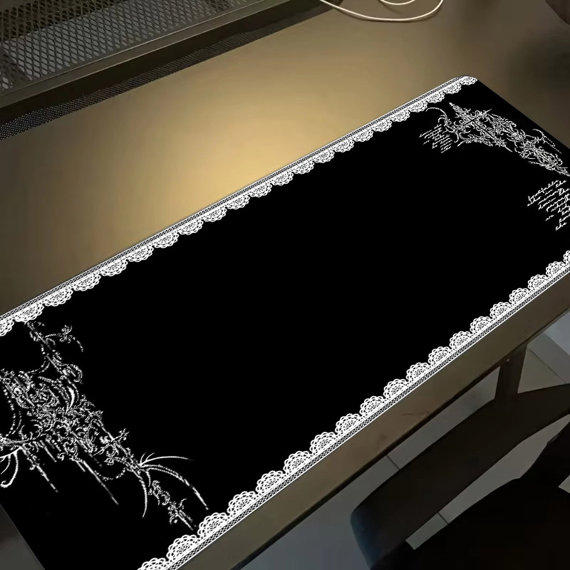 Mouse Pad Dark Style Lace Edge - Desk Setup Dark reseña y precio