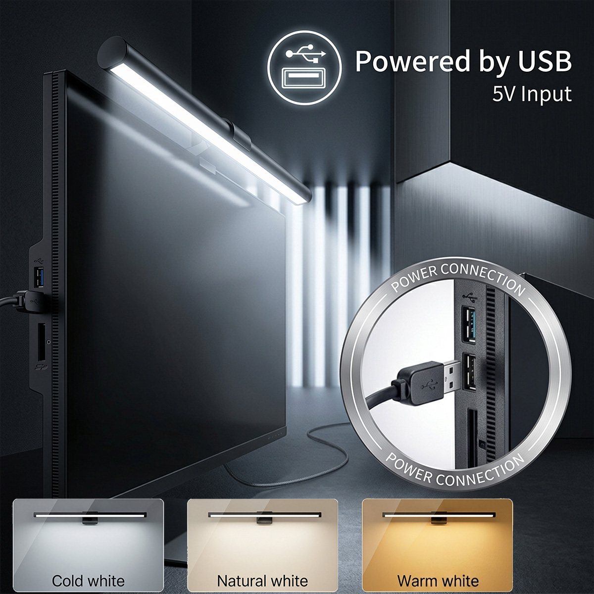 USB Powered LED Computer Scree - Desk Setup Lighting reseña y precio
