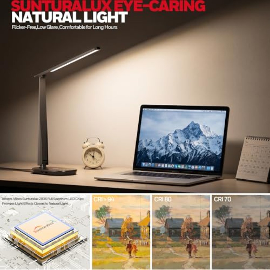 LED Desk Lamp for Home Office, - Led Desk Light Usb reseña y precio