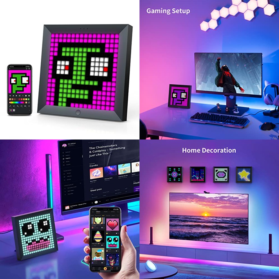 LED Light Pixel Display Panel  - Desk Setup Lighting reseña y precio