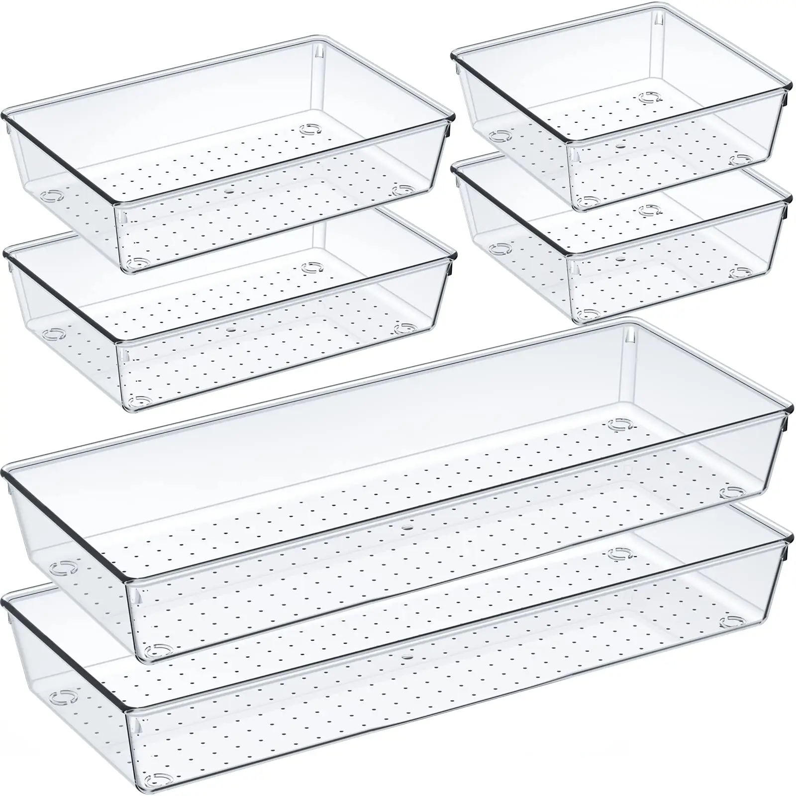 6/9/12Pack Drawer Organizers C - Desk Drawer Unit reseña y precio