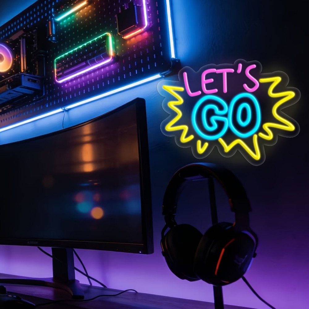 LET'S GO Multicolor LED Neon S - Desk Setup Inspiration reseña y precio