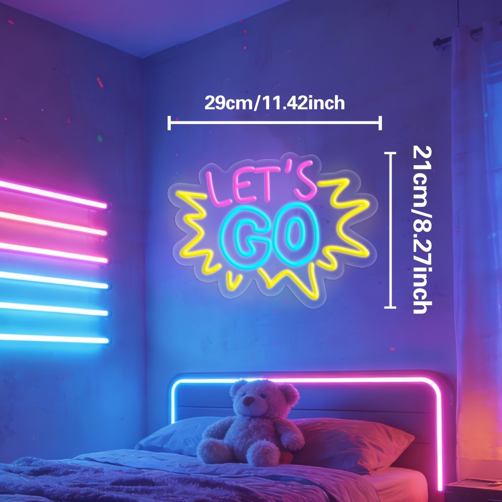 LET'S GO Multicolor LED Neon S - Desk Setup Inspiration reseña y precio