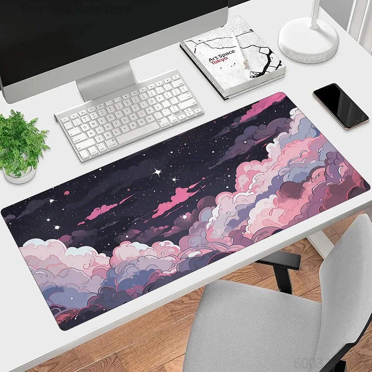 Cute Pink Purple Anime Rubber  - Desk Setup Pc And Laptop reseña y precio