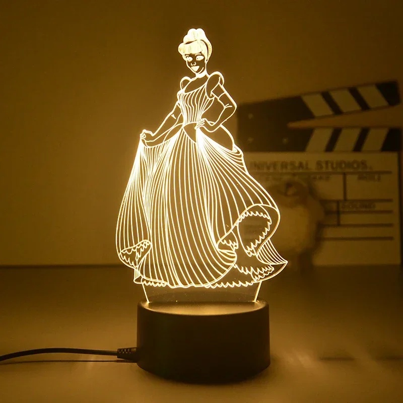 3D LED Lamp  Disney Princess C - Desk Setup Lighting reseña y precio