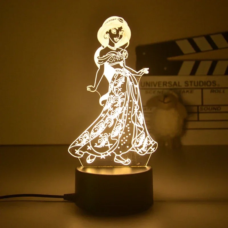 3D LED Lamp  Disney Princess C - Desk Setup Lighting reseña y precio