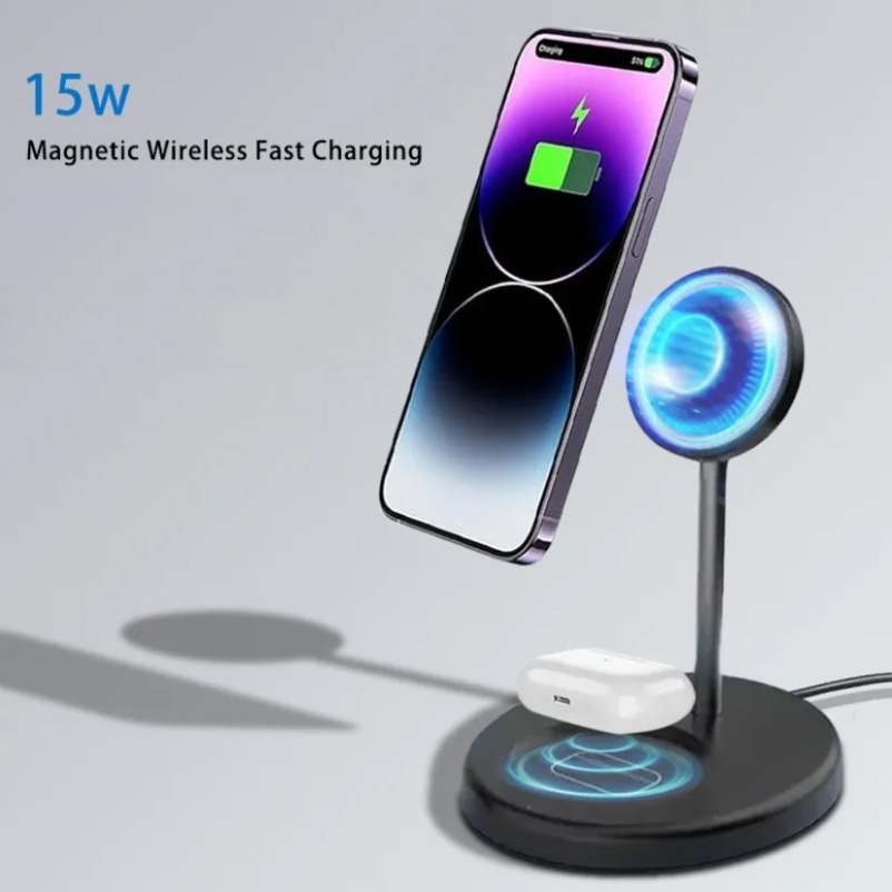 2 in 1 Fast Charging Station D - Desk Setup Apple reseña y precio