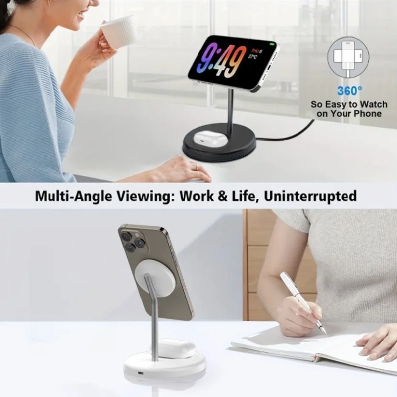 2 in 1 Fast Charging Station D - Desk Setup Apple reseña y precio