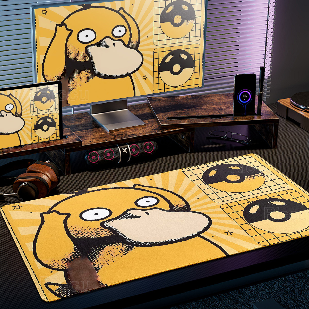 Cartoon Pokémon Mouse Pad Non- - Desk Setup Pc And Laptop reseña y precio