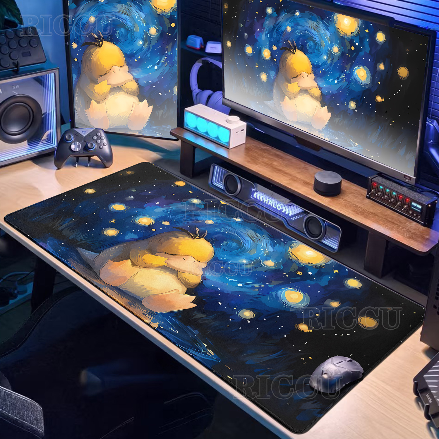 Cartoon Pokémon Mouse Pad Non- - Desk Setup Pc And Laptop reseña y precio