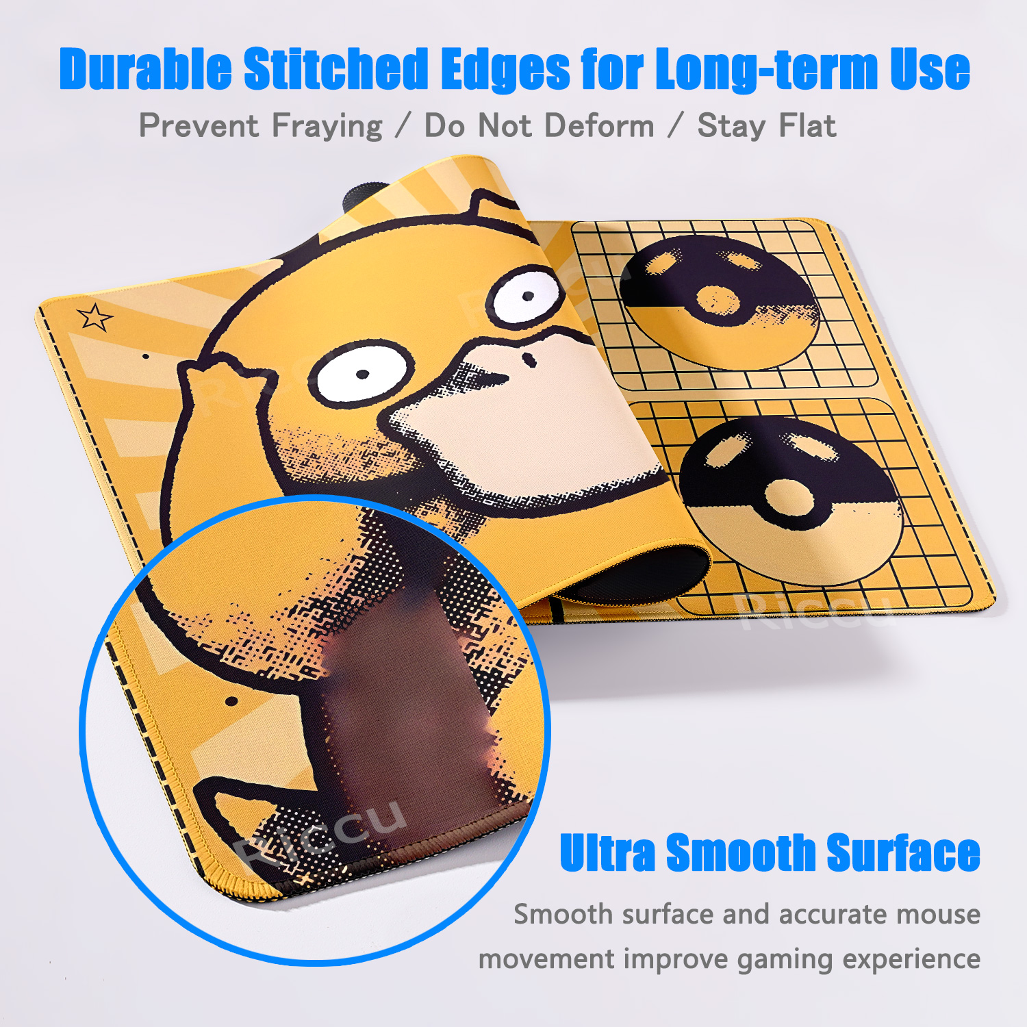 Cartoon Pokémon Mouse Pad Non- - Desk Setup Pc And Laptop reseña y precio
