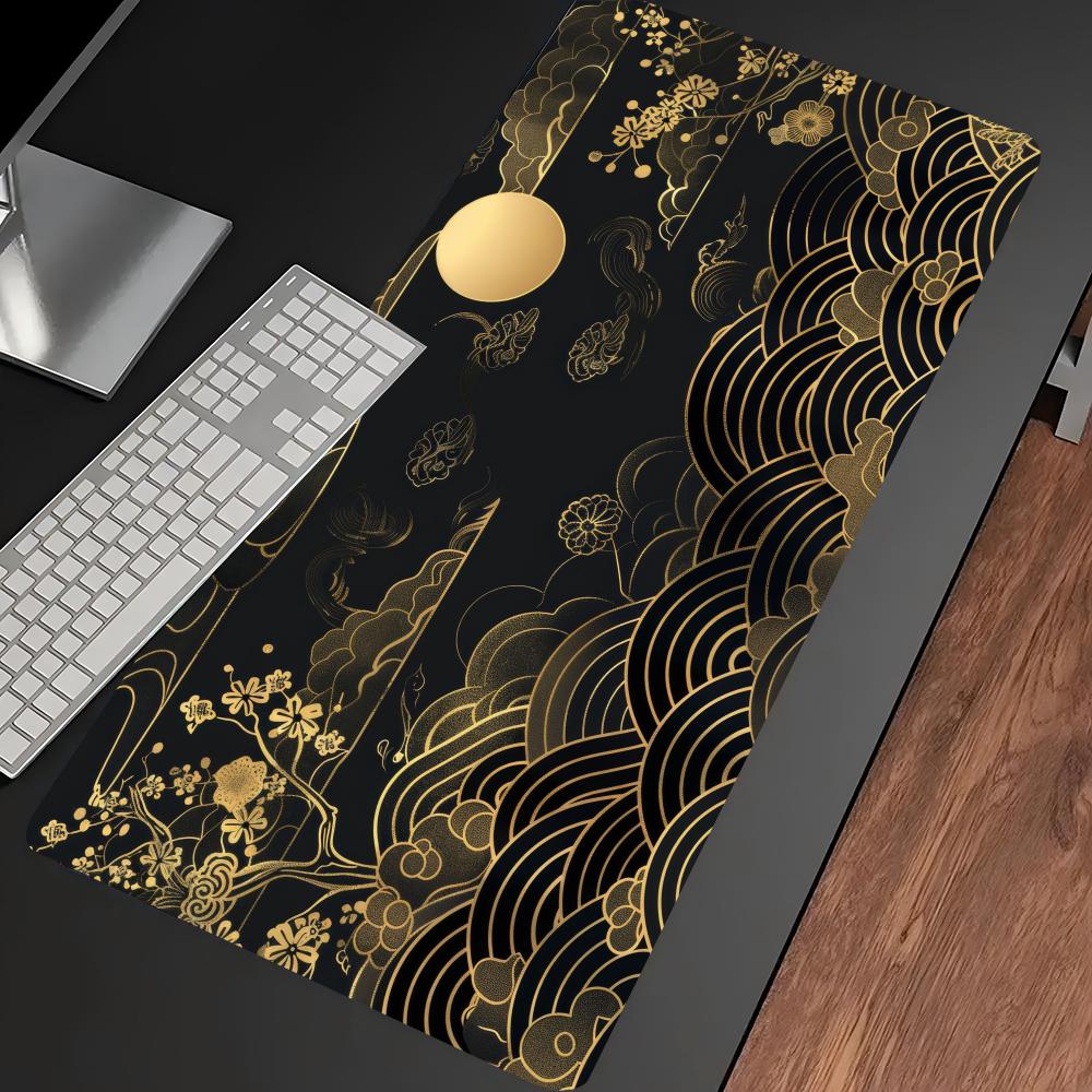 Japanese Golden Wave Moon Koi  - Desk Setup Pc And Laptop reseña y precio