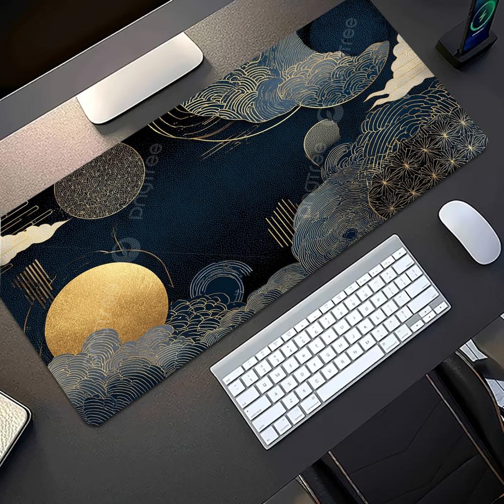 Japanese Golden Wave Moon Koi  - Desk Setup Pc And Laptop reseña y precio