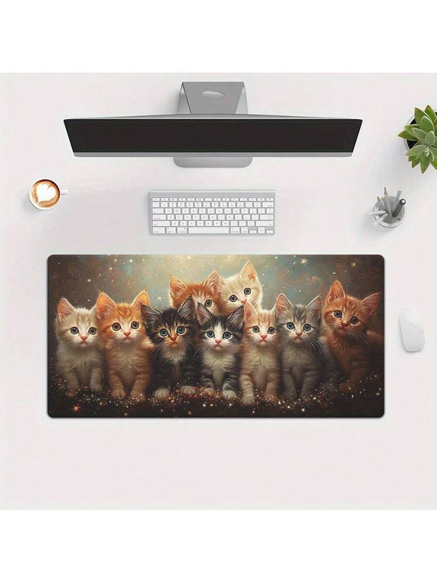Cute Kitten Gaming Mouse Pad D - Desk Setup Pc And Laptop reseña y precio