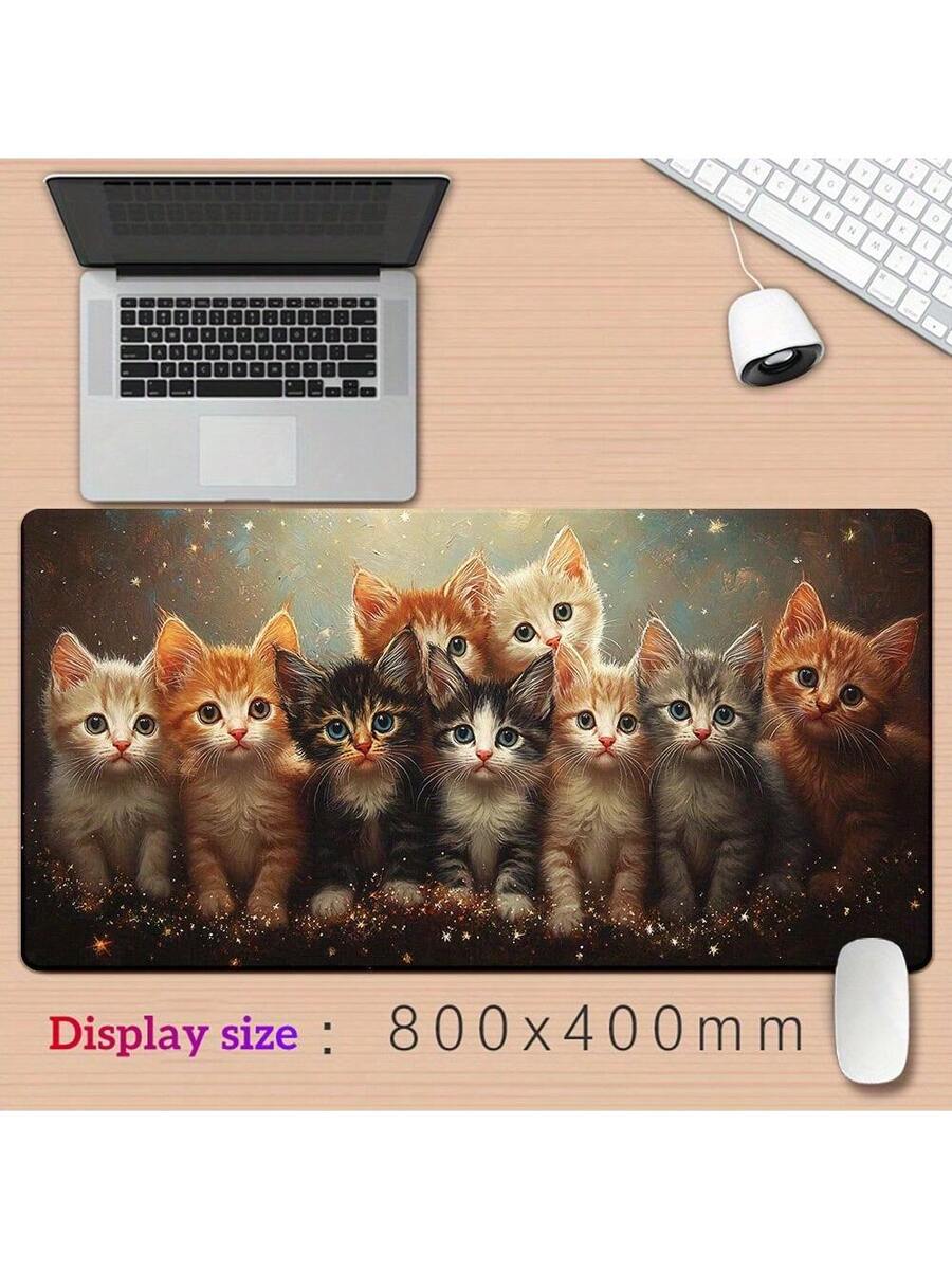 Cute Kitten Gaming Mouse Pad D - Desk Setup Pc And Laptop reseña y precio