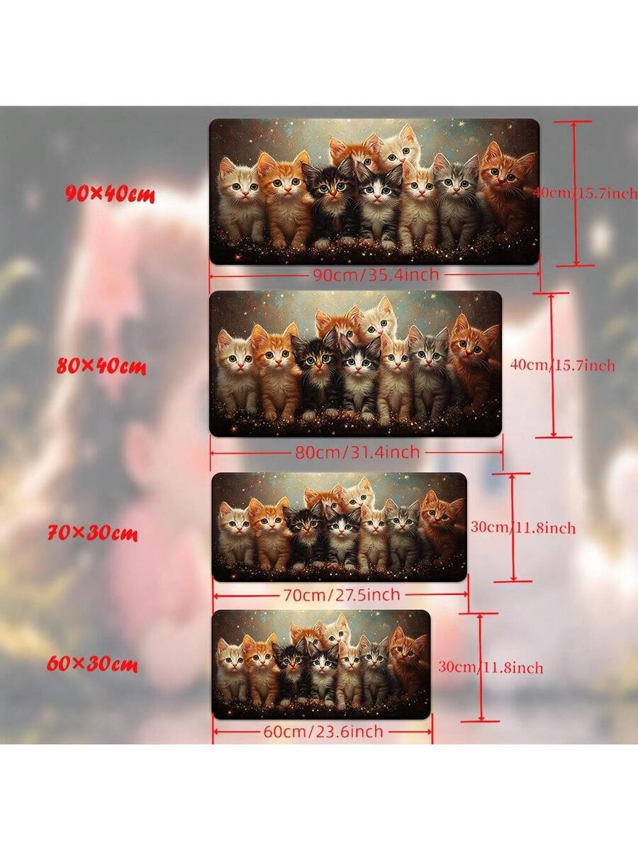 Cute Kitten Gaming Mouse Pad D - Desk Setup Pc And Laptop reseña y precio