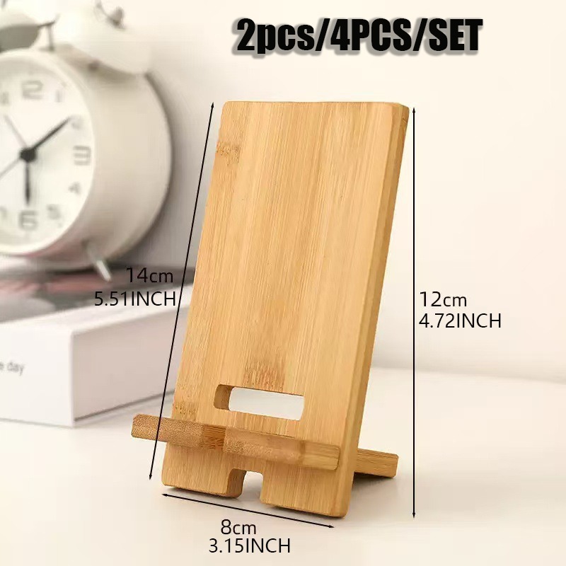2pcs/4pcs/Set Wood Bamboo Phon - Desk Setup Kit reseña y precio