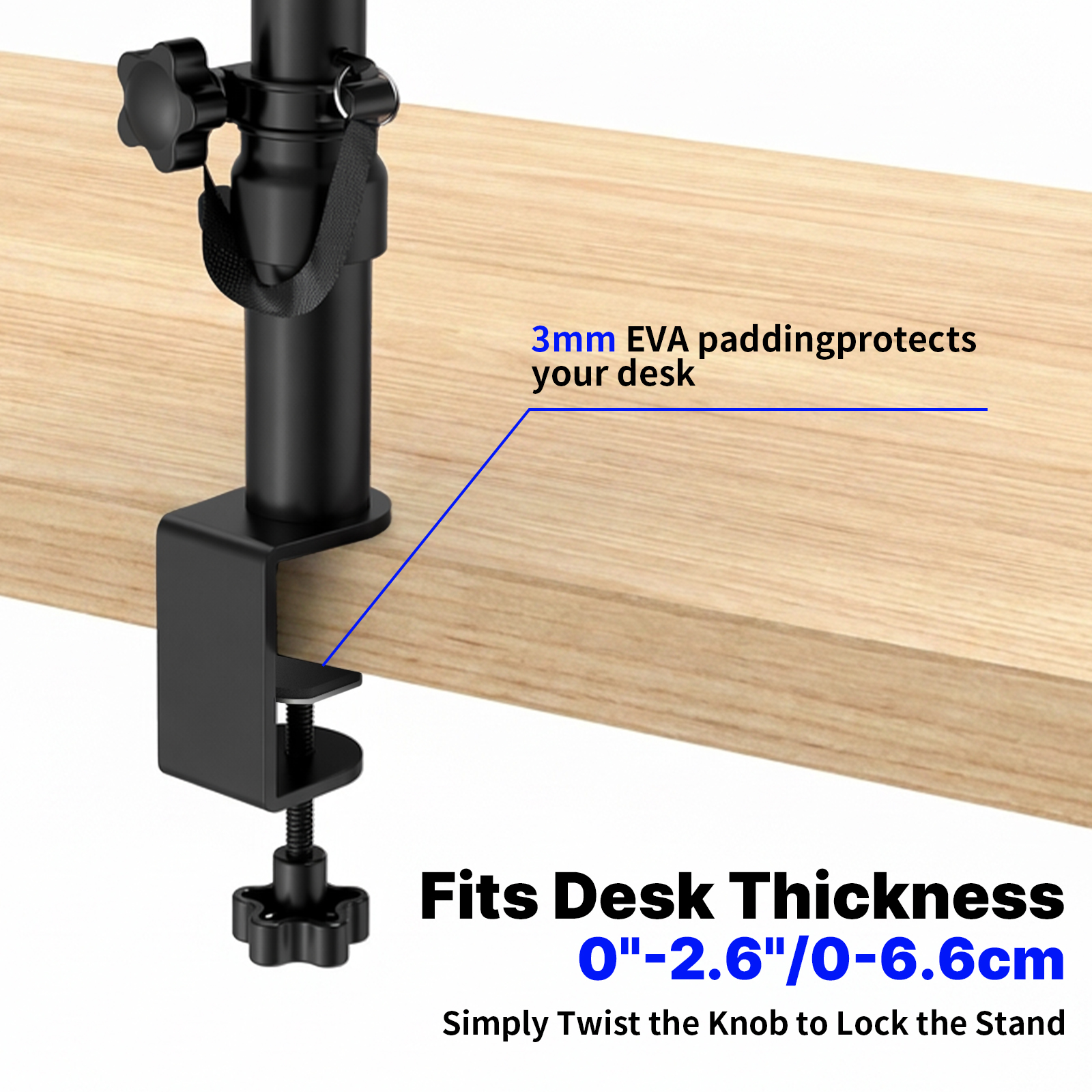Set of 2 Desktop Clamp Speaker - Desk Setup With 2 Monitors reseña y precio
