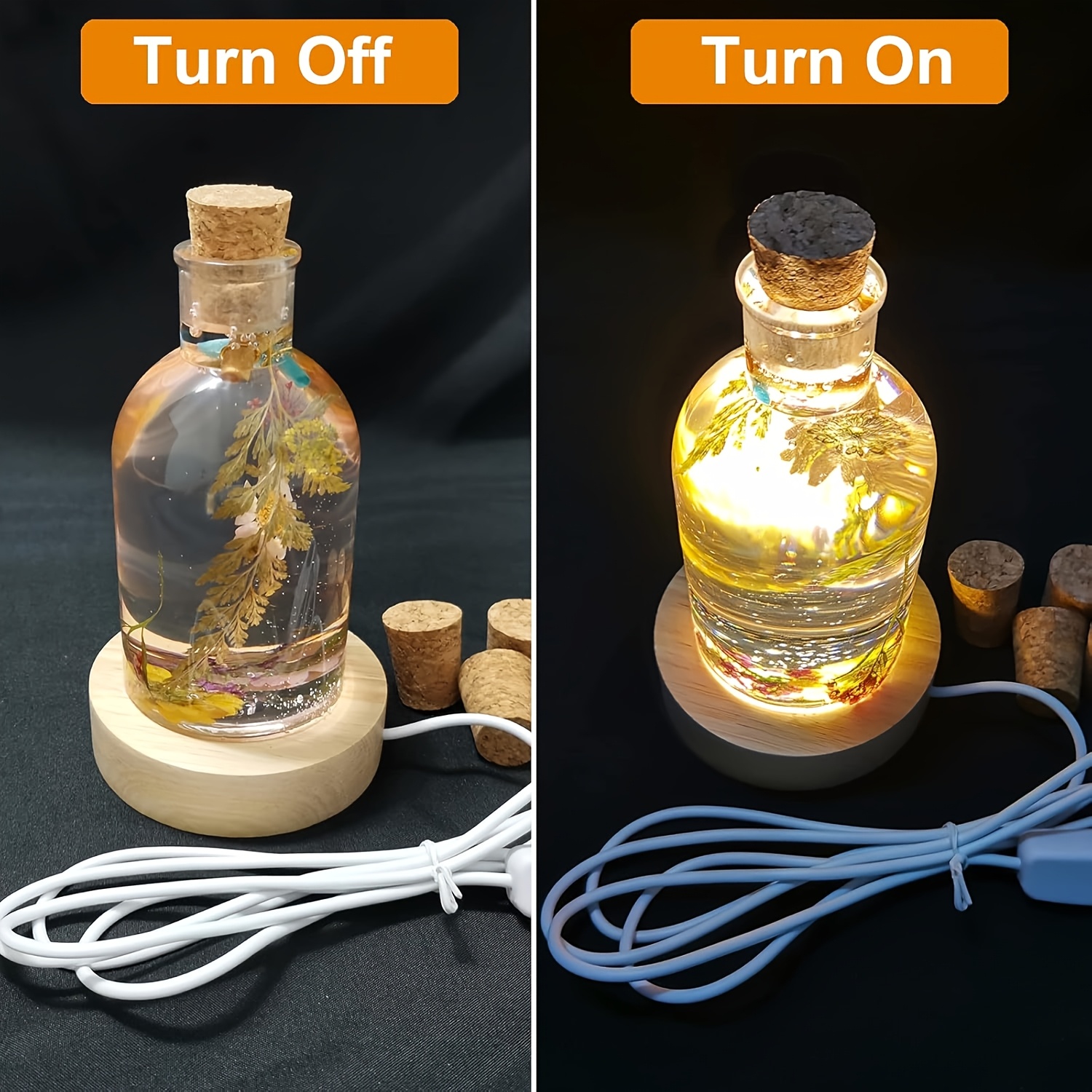 Drift Bottle Light Resin Mold  - Led Desk Light Usb reseña y precio