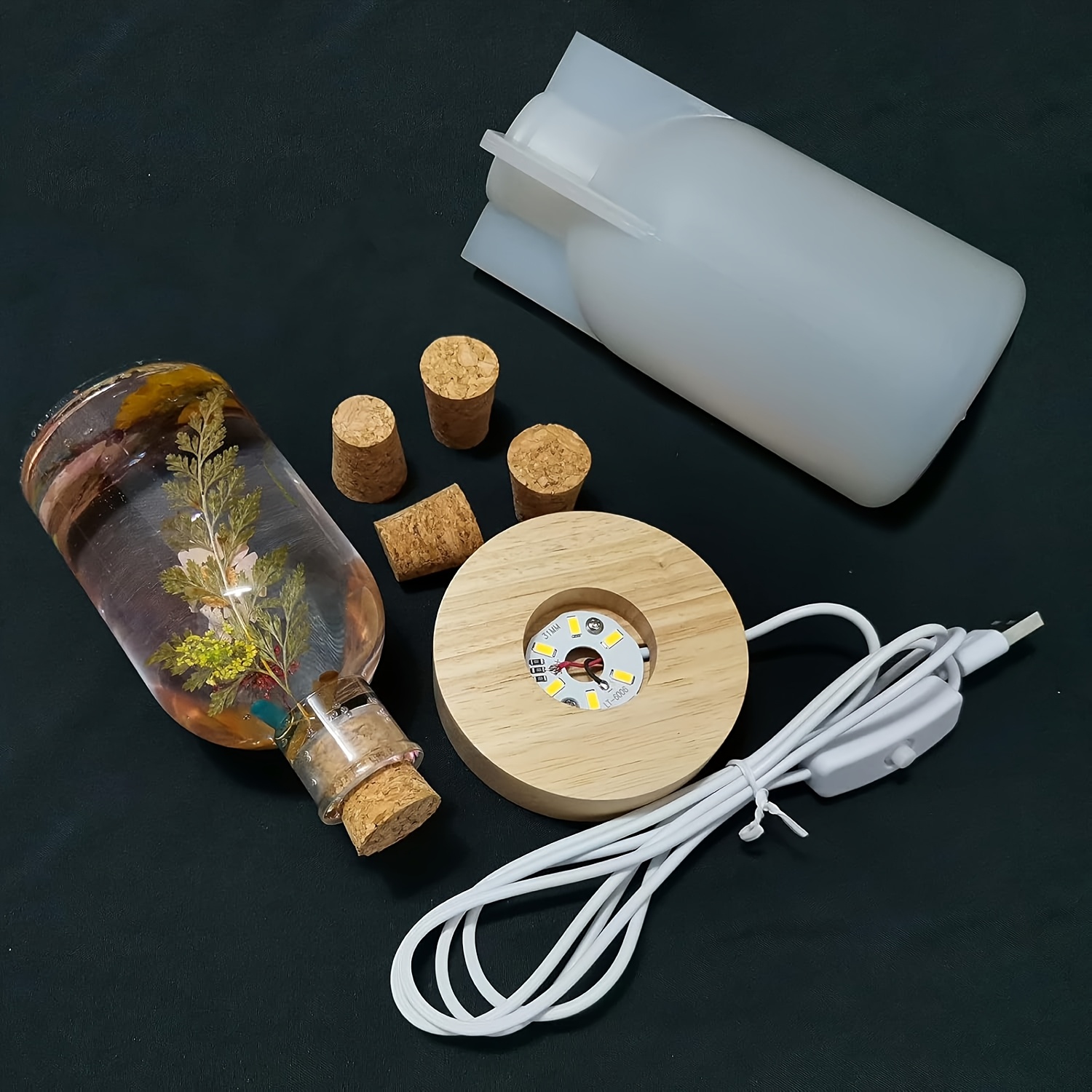 Drift Bottle Light Resin Mold  - Led Desk Light Usb reseña y precio
