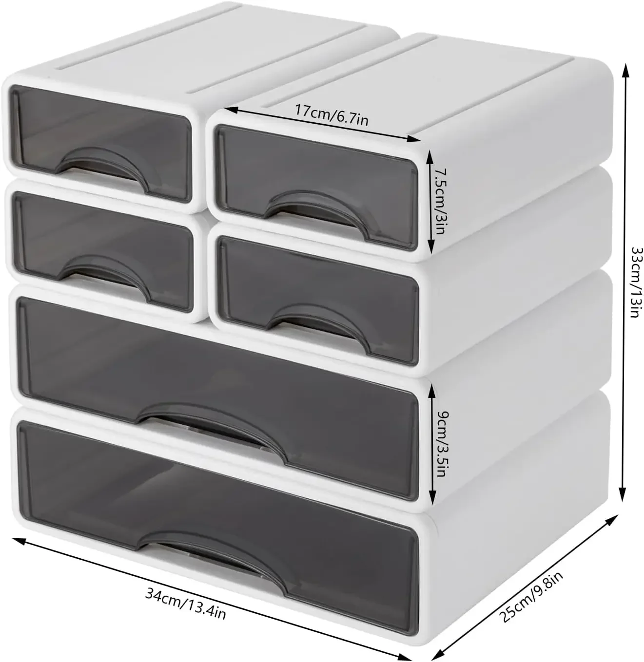 PP Rectangular Desktop Storage - Desk Drawer Unit reseña y precio