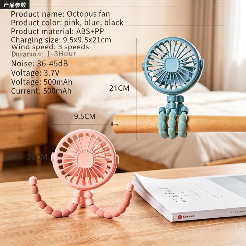 Octopus Shaped Stroller Fan, U - Led Desk Light Usb reseña y precio