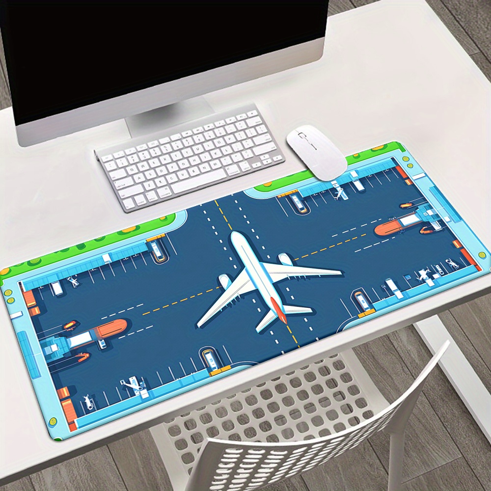 Airplane Runway Mouse Pad Larg - Desk Setup Gaming Pc reseña y precio