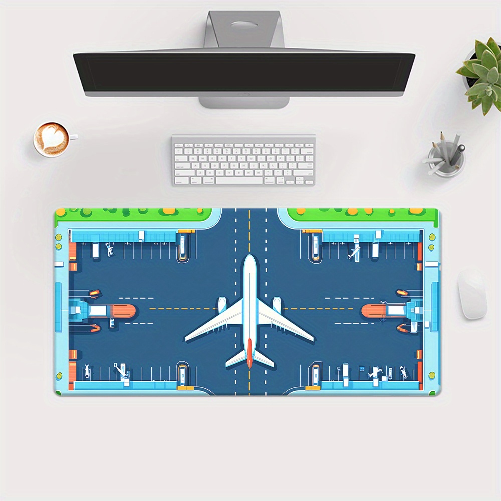 Airplane Runway Mouse Pad Larg - Desk Setup Gaming Pc reseña y precio