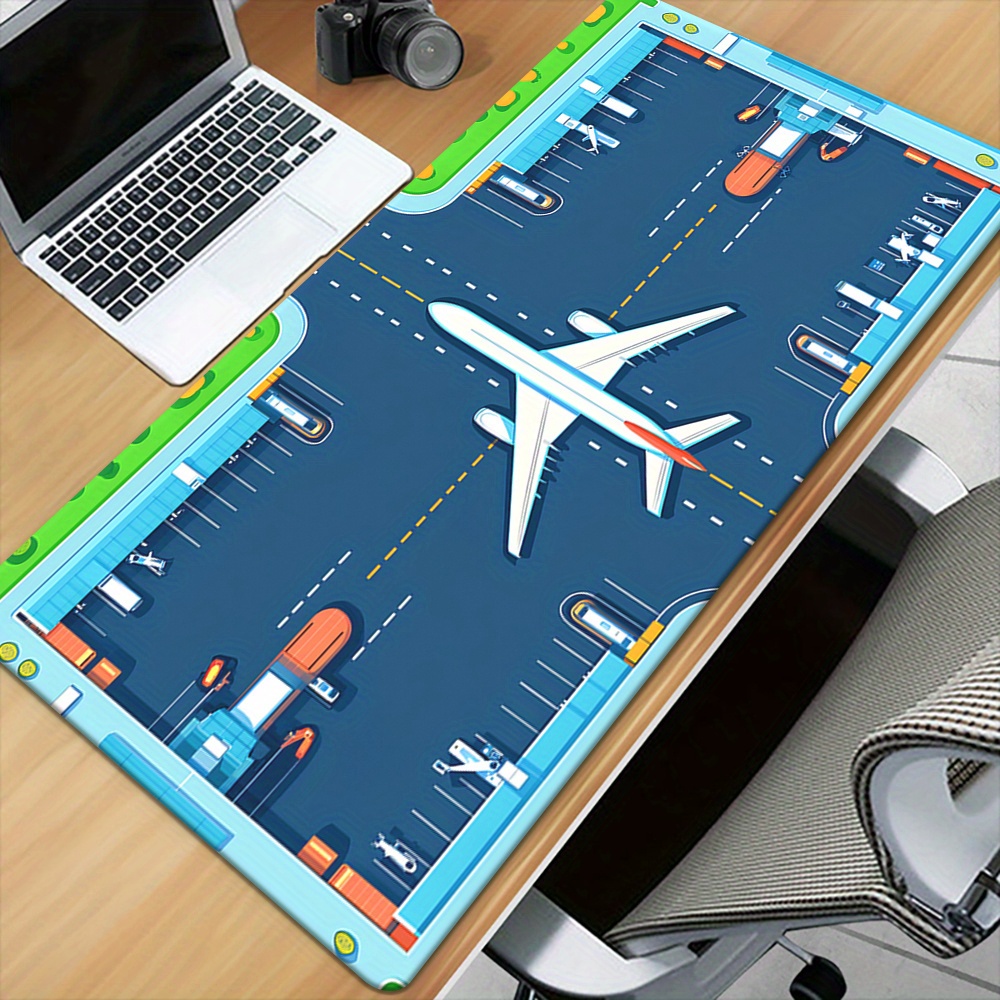 Airplane Runway Mouse Pad Larg - Desk Setup Gaming Pc reseña y precio