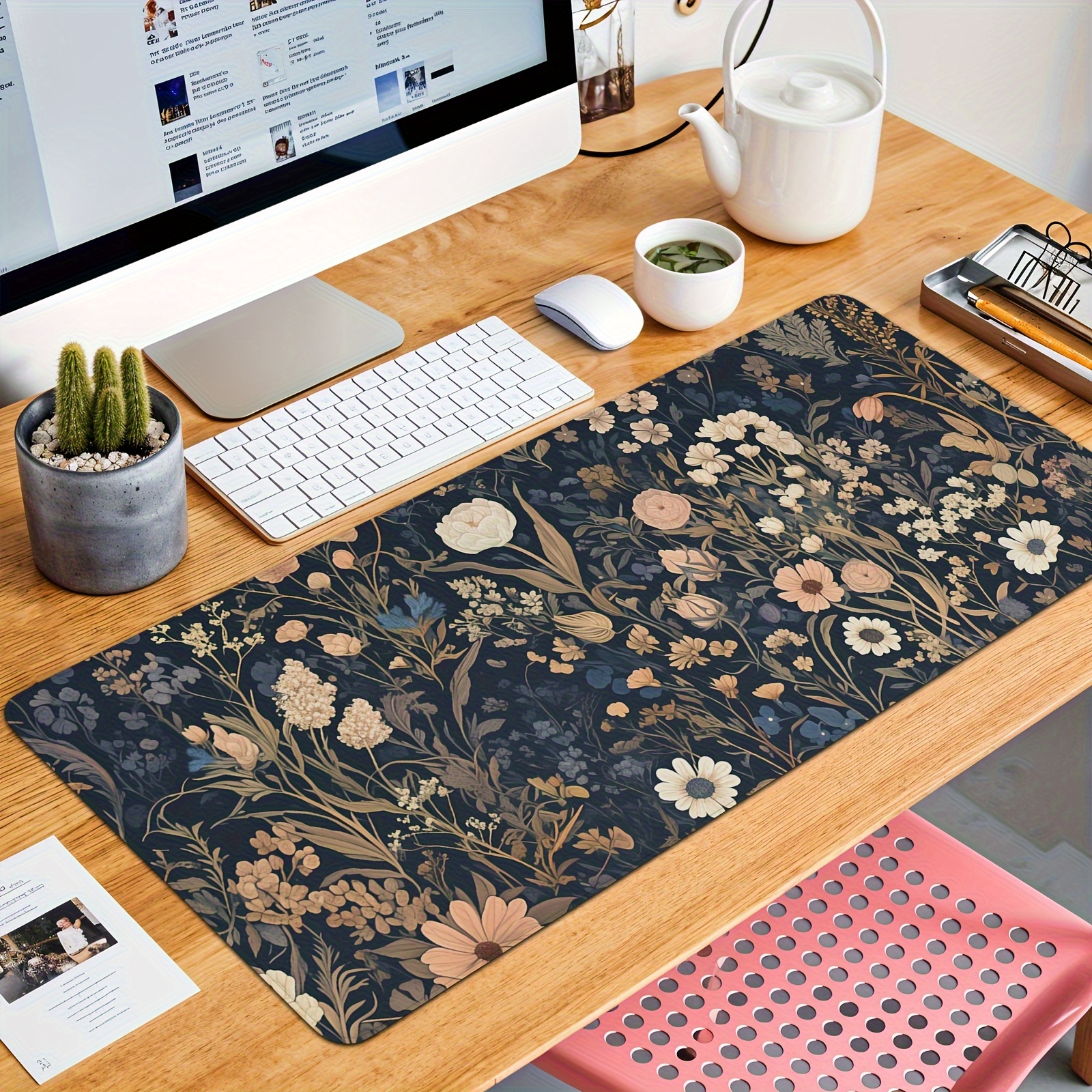1pc Dark Botanical Rubber Gami - Desk Setup Dark reseña y precio
