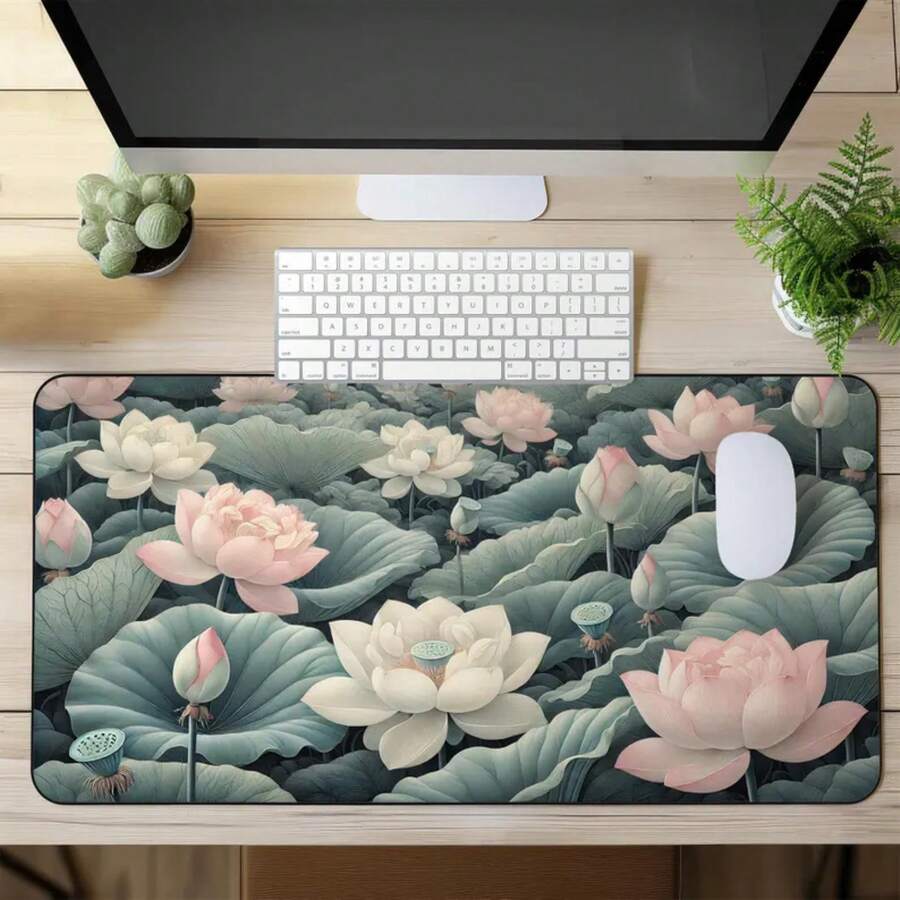 Large Lotus Flower Desk Mat No - Desk Setup Inspiration reseña y precio