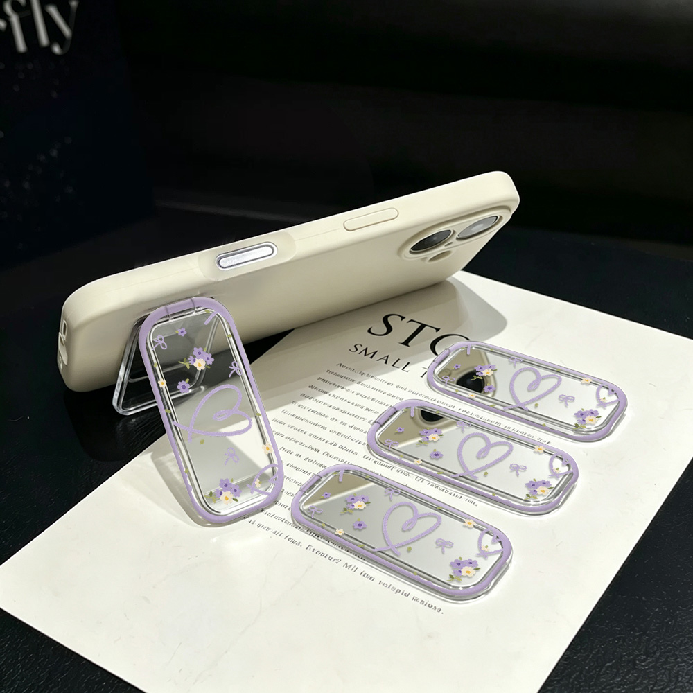 Kawaii Light Purple Floral Bow - Desk Setup Apple reseña y precio