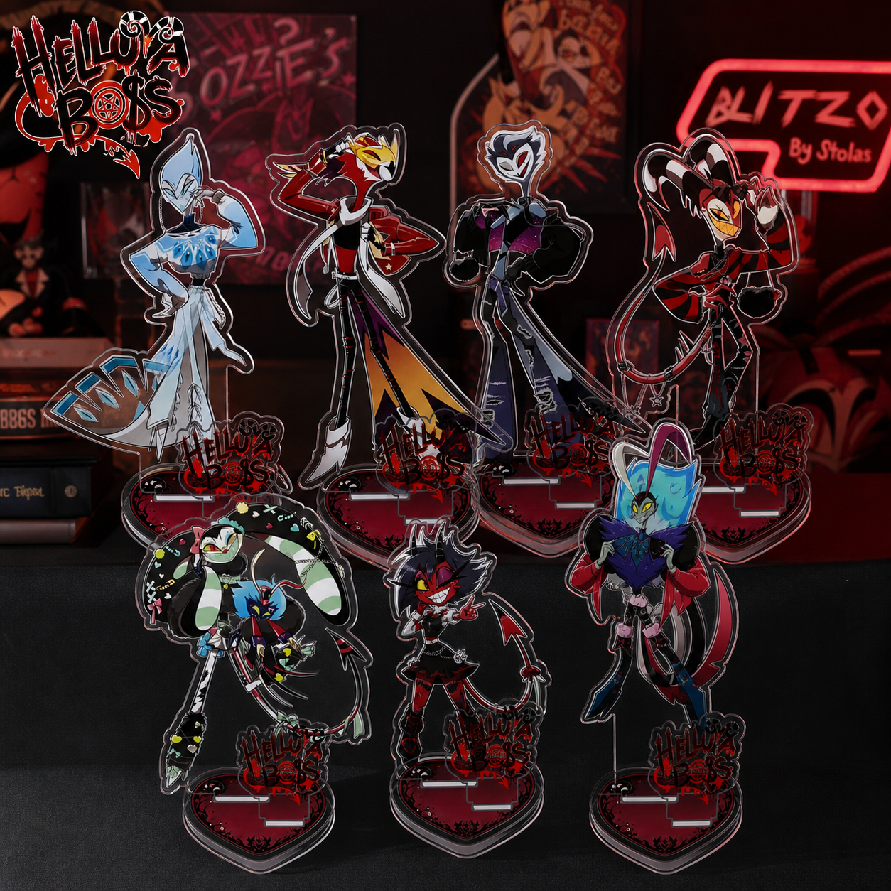 Anime Helluva Boss Hazbin Hote - Desk Setup Kit reseña y precio