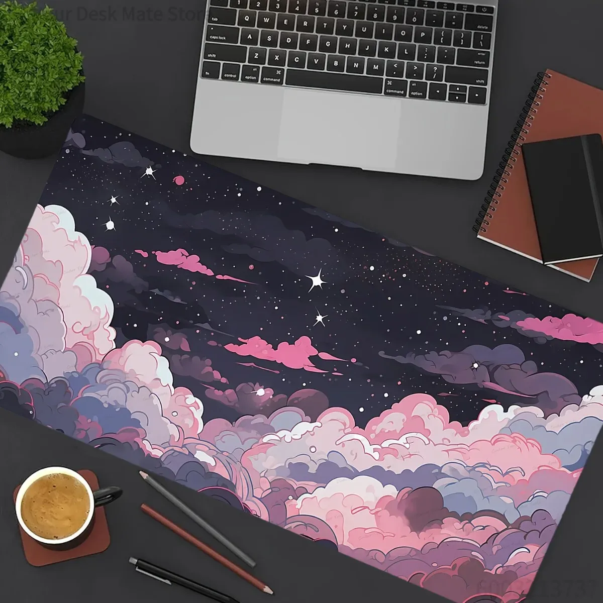 Cute Pink Purple Anime Rubber  - Desk Setup Pc And Laptop reseña y precio
