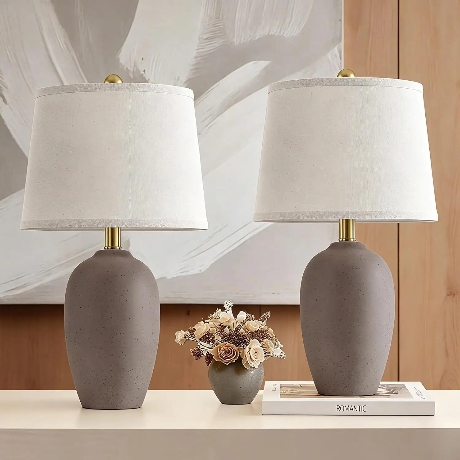21'' Set of 2 Farmhouse Cerami - Desk Setup On Bed reseña y precio