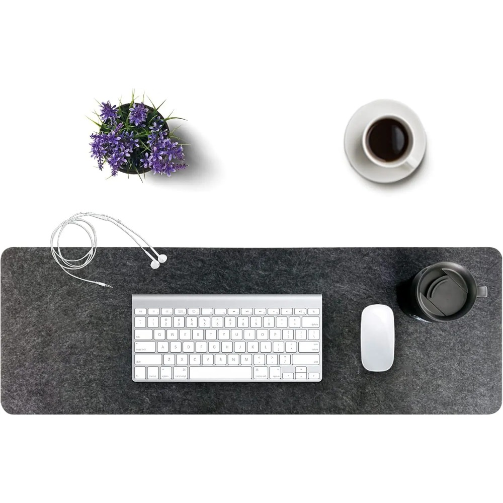 Felt Desk Mat Computer Mat for - Desk Setup Rug reseña y precio