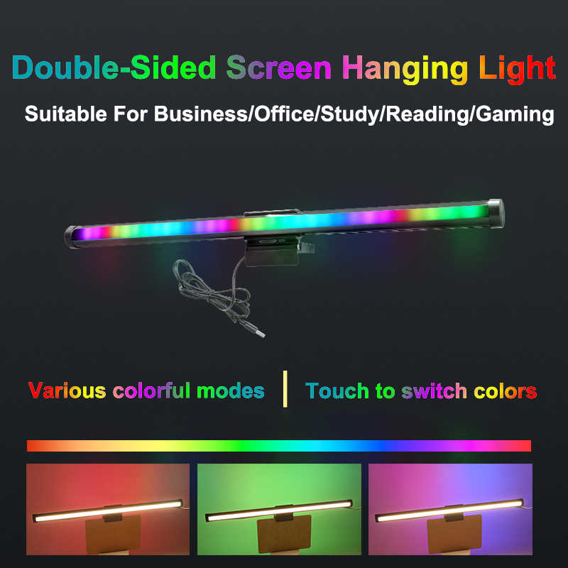 LED Monitor Hanging Desk Light - Desk Setup On Bed reseña y precio
