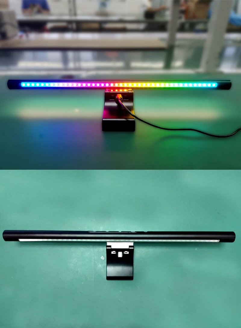 LED Monitor Hanging Desk Light - Desk Setup On Bed reseña y precio