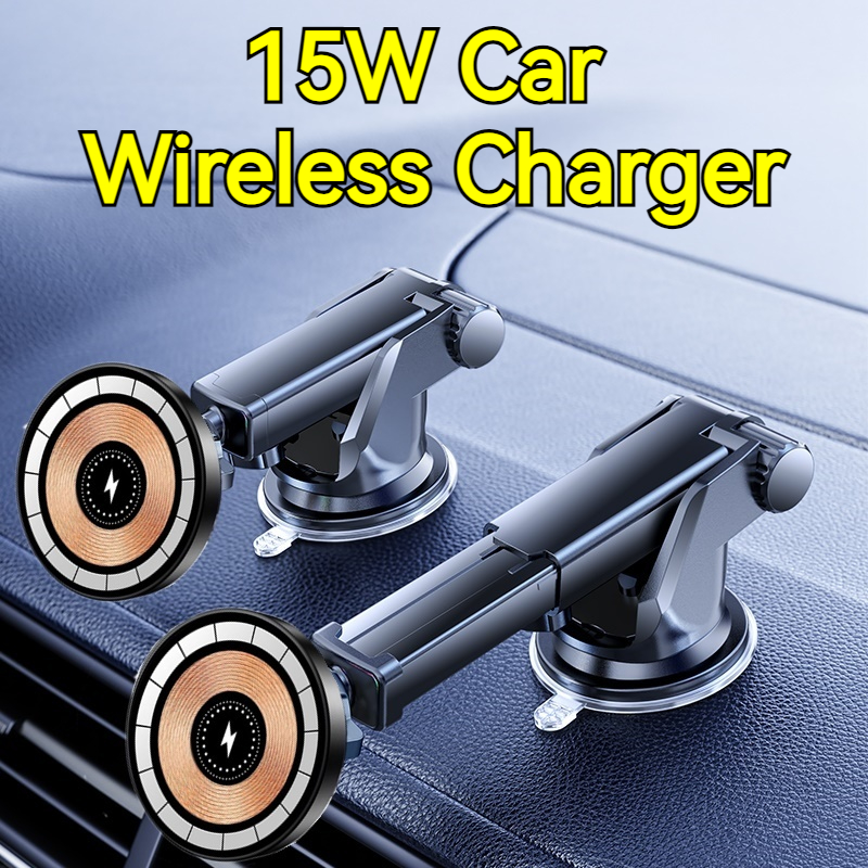 15W Magnetic Car Wireless Char - Desk Setup Apple reseña y precio