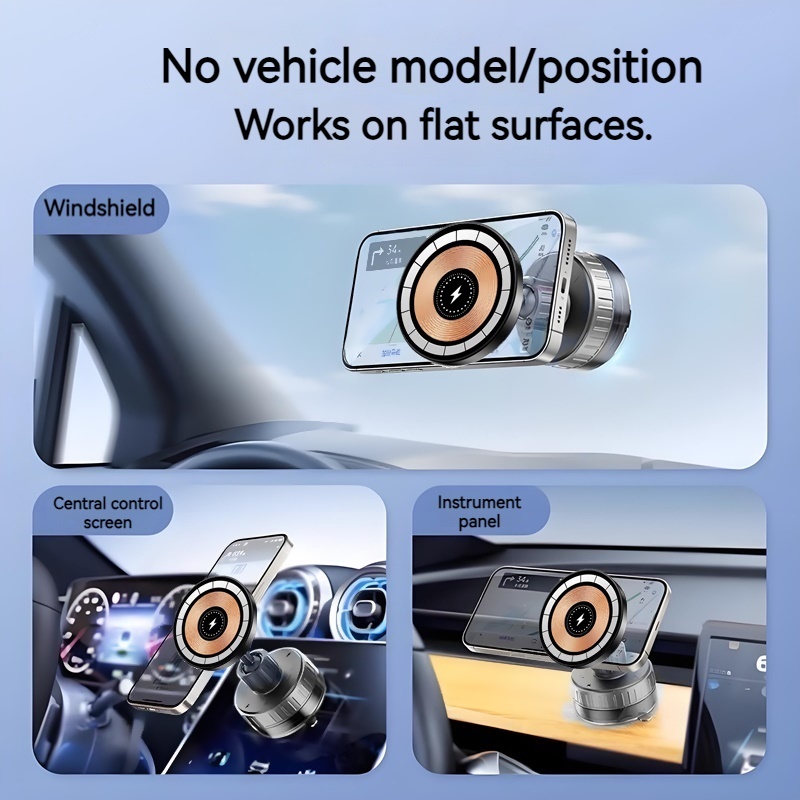 15W Magnetic Car Wireless Char - Desk Setup Apple reseña y precio