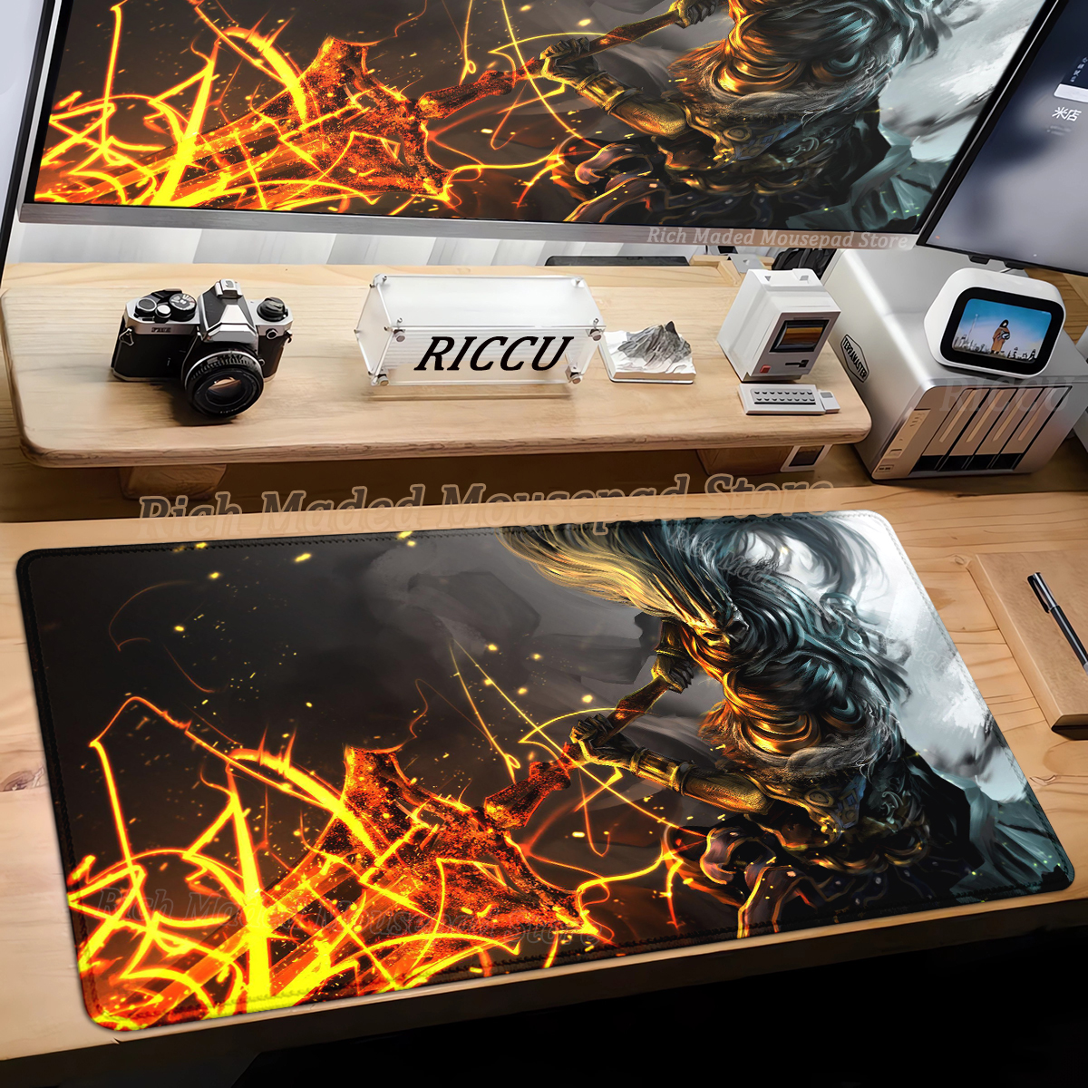 Gamer Large Mouse Pad Dark Sou - Desk Setup Dark reseña y precio