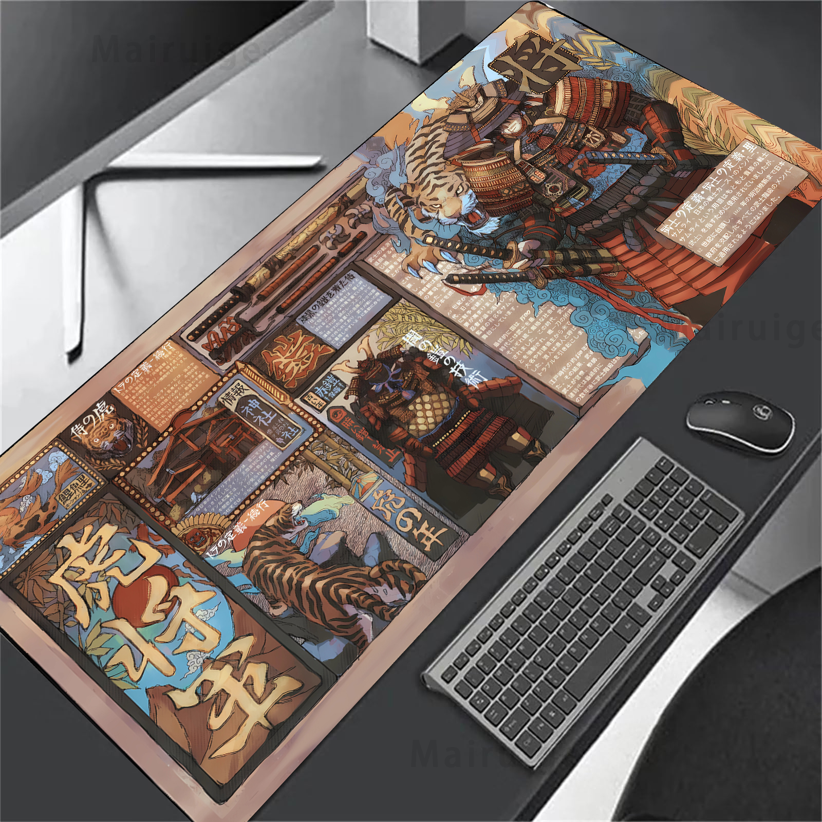Large Mouse Pad Japanese Stree - Desk Setup Gaming Pc reseña y precio