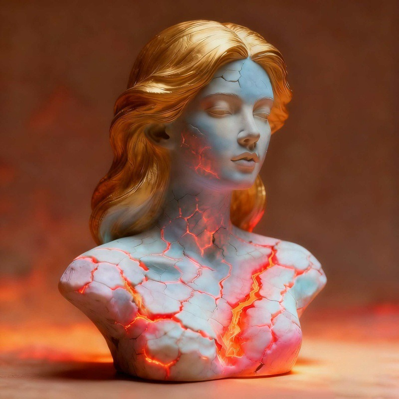 Blazing Maiden Figurine Broken - Desk Setup Dark reseña y precio