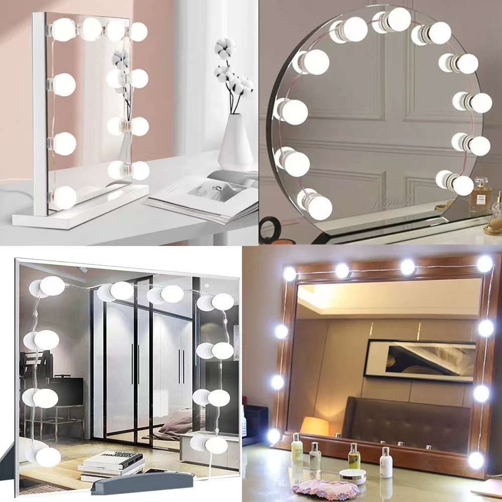 LED Light Paste Mirror Makeup  - Desk Setup Lighting reseña y precio