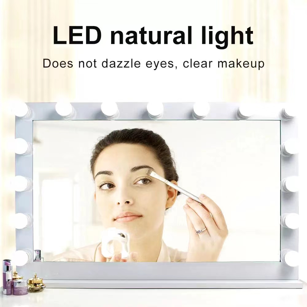 LED Light Paste Mirror Makeup  - Desk Setup Lighting reseña y precio
