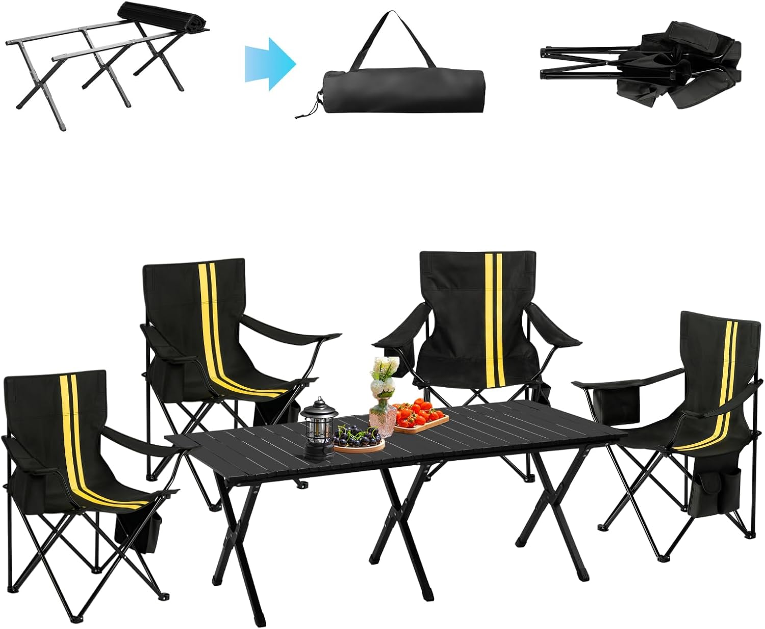 Folding Camping Chair And Tabl - Desk Setup Kit reseña y precio